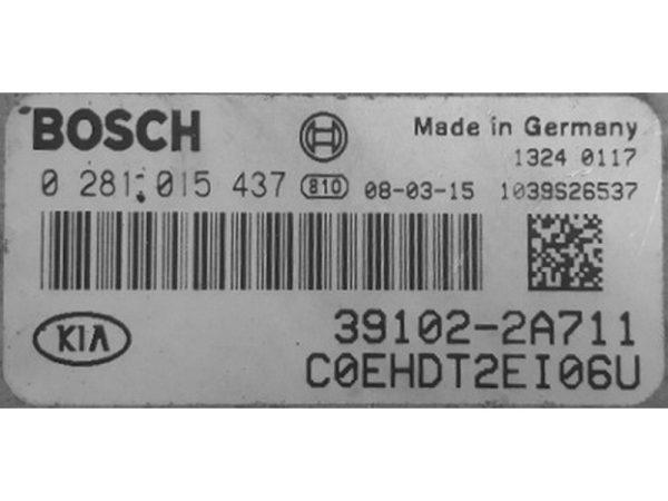Kia Ceed 1.6 39102-2A711 0281015437 EDC16C39 1037393089 1037514130
