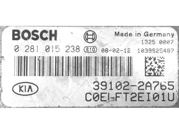 Kia Ceed 1.6 39102-2A765 0281015238 EDC16C39 1037393059 1037395822