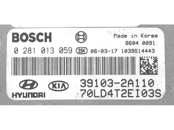 Kia Cerato 1.6CRDI 39103-2A110 0281013059 EDC16C39 1037390061