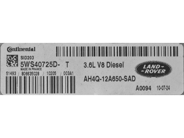 Land Rover Vogue 3.6 AH4Q-12A650-SAD 5WS40725D-T SID203