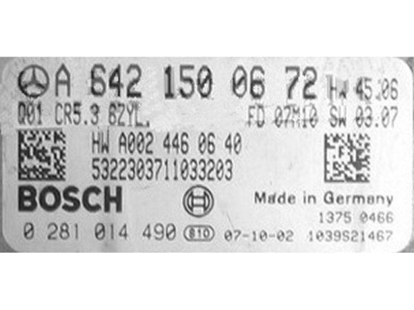 Mercedes S 3.2CDI A6421500672 0281014490 CR5.3 EDC16CP36 1037386282 1037500658