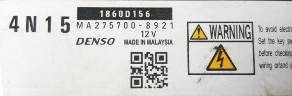 Mitsubishi L200 2.4 DID 1860D156 MA275700-8921 4N15 H1C445W TNK0HNK09T01