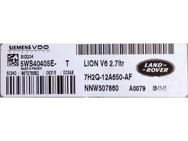 Land Rover Range Rover 2.7TD 5WS40405E-T SID204