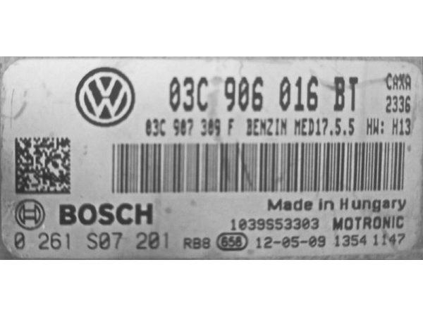 VW Jetta 1.4 03C906016BT 0261S07201 MED17.5.5 CAXA H13 1037528993