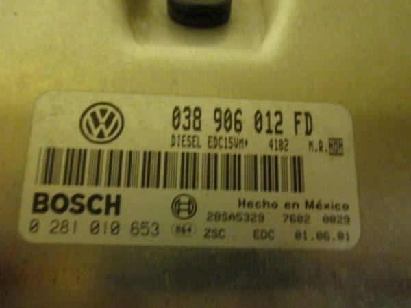 VW Jetta 1.9TDI 0281010653 EDC15VM+ AGR 1037362774