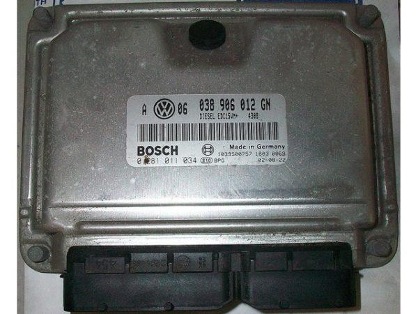 VW Jetta 1.9TDI 0281011034 EDC15VM 1037366234