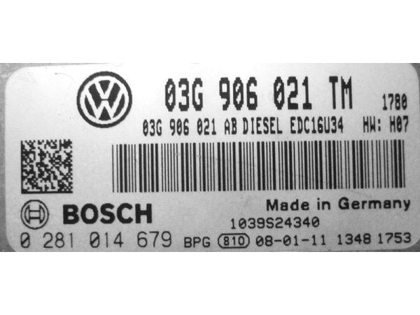VW Jetta 1.9TDI 03G906021TM 0281014679 EDC16U34 1037394971