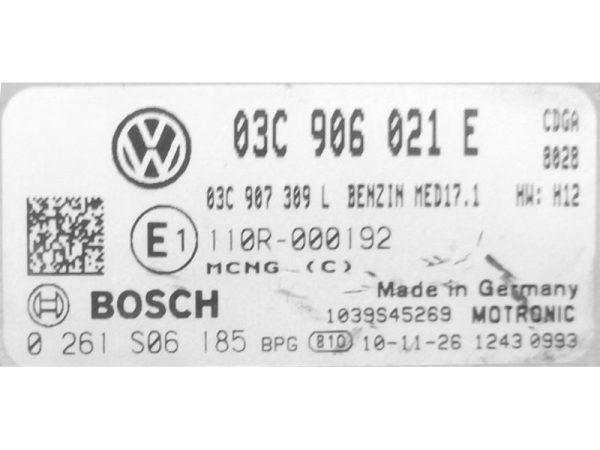 VW Touran 1.4 03C906021E 0261S06185 MED17.1 CDGA 1037507226 1037527868