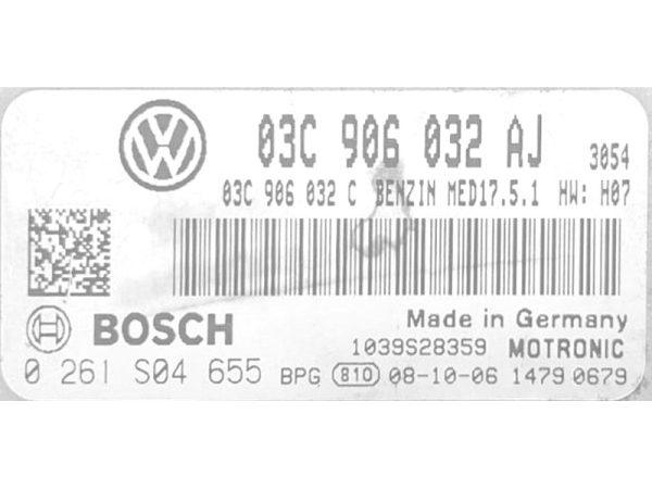 VW Tiguan 1.4 03C906032AJ 0261S04655 MED17.5.1 BWK 1037521208