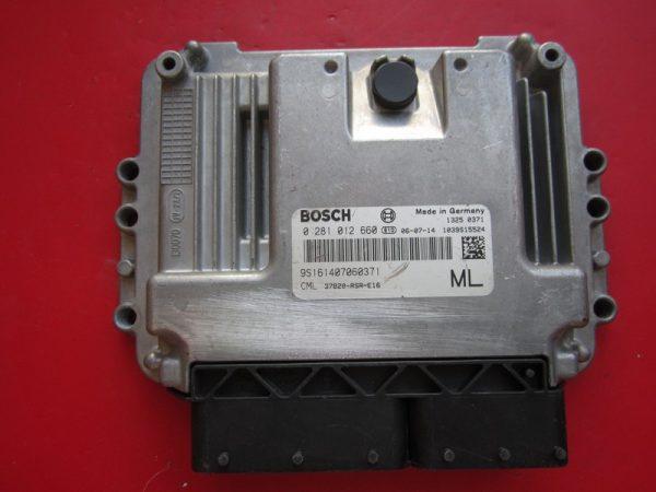 Honda Civic 2.2 37820-RSR-E16 0281012660 EDC16C7