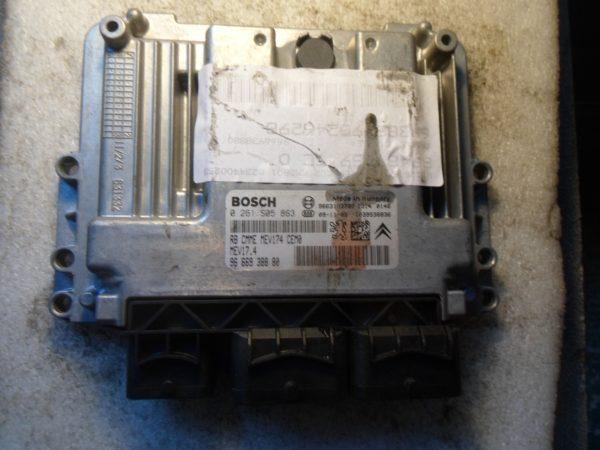 Bosch Engine ECU, 0261S05863, 0 261 S05 863, 9666938880, 96 669 388 80, MEV17.4