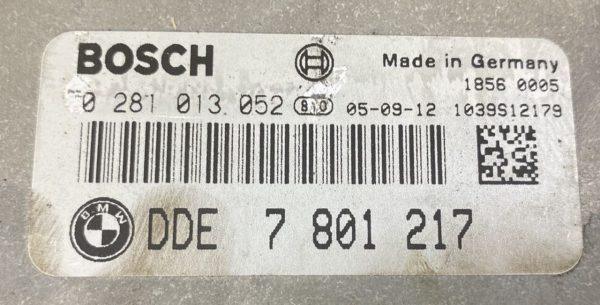 BMW 3 SERIES 3.0 ECU (Engine Management) – Part No: DDE7801217 / 0281013052