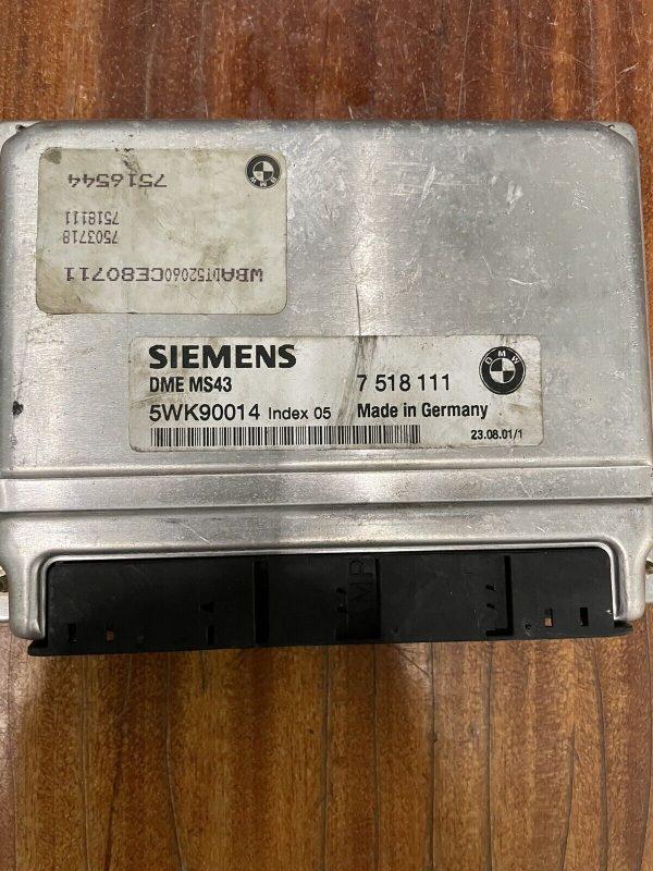 BMW Engine ECU 7518111 7 518 111 5WK90014 DME MS43