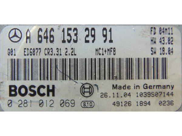 Mercedes Vito 2.2CDI 0281012069 CR3.31 EDC16C2 1037371330