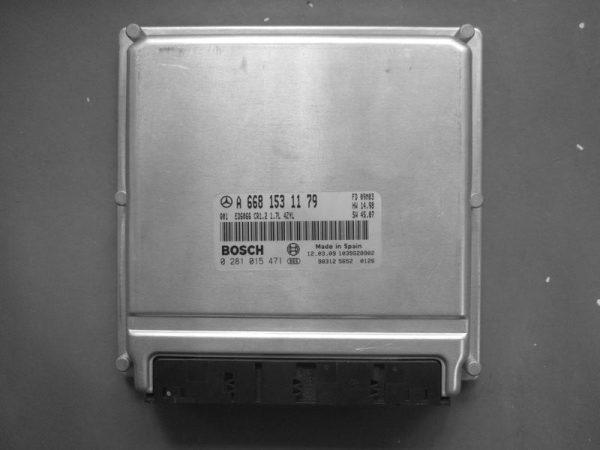 Mercedes Vaneo 1.7CDI A6681531179 0281015471 CR1.2 EDC15C0 1037396538