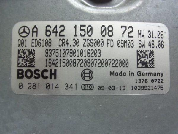 Mercedes Sprinter 3.0CDI 0281014341 CR4.30 EDC16CP31 1037386921 1037376616