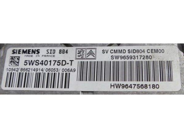 Peugeot 1007 1.4HDI 5WS40175D-T SID804