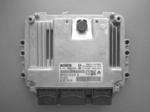 Peugeot 207 1.6HDI 9663755480 0281013868 EDC16C34 9HZ 1037380749 1037386112