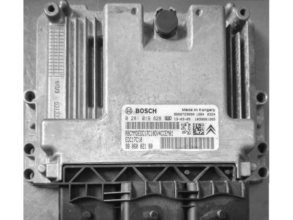 Peugeot 208 1.4HDI 9806002180 0281019828 EDC17C10 1037528903 1037555024
