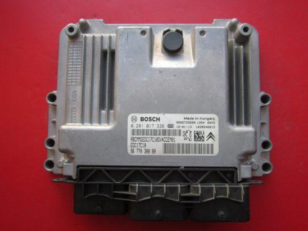 Peugeot 207 1.6HDI 9677030080 0281017336 EDC17C10